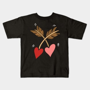 Hearts & Arrows Love Valentines Gift Kids T-Shirt